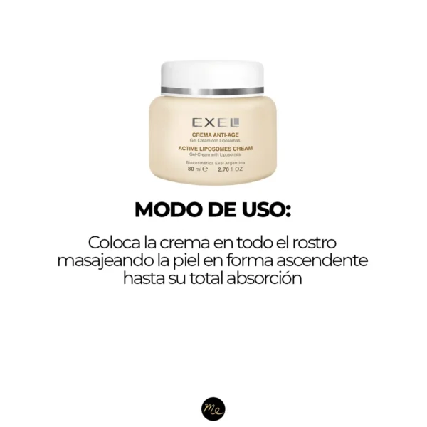 Crema facial anti edad con liposomas hidratante y protectora